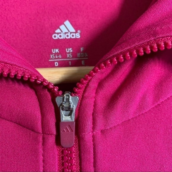 Adidas Climalite Full Zip Jacket Pink Size XS - Picture 3 of 9
